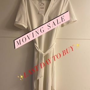 LAST DAY TO BUY!! Zara white dress NWT